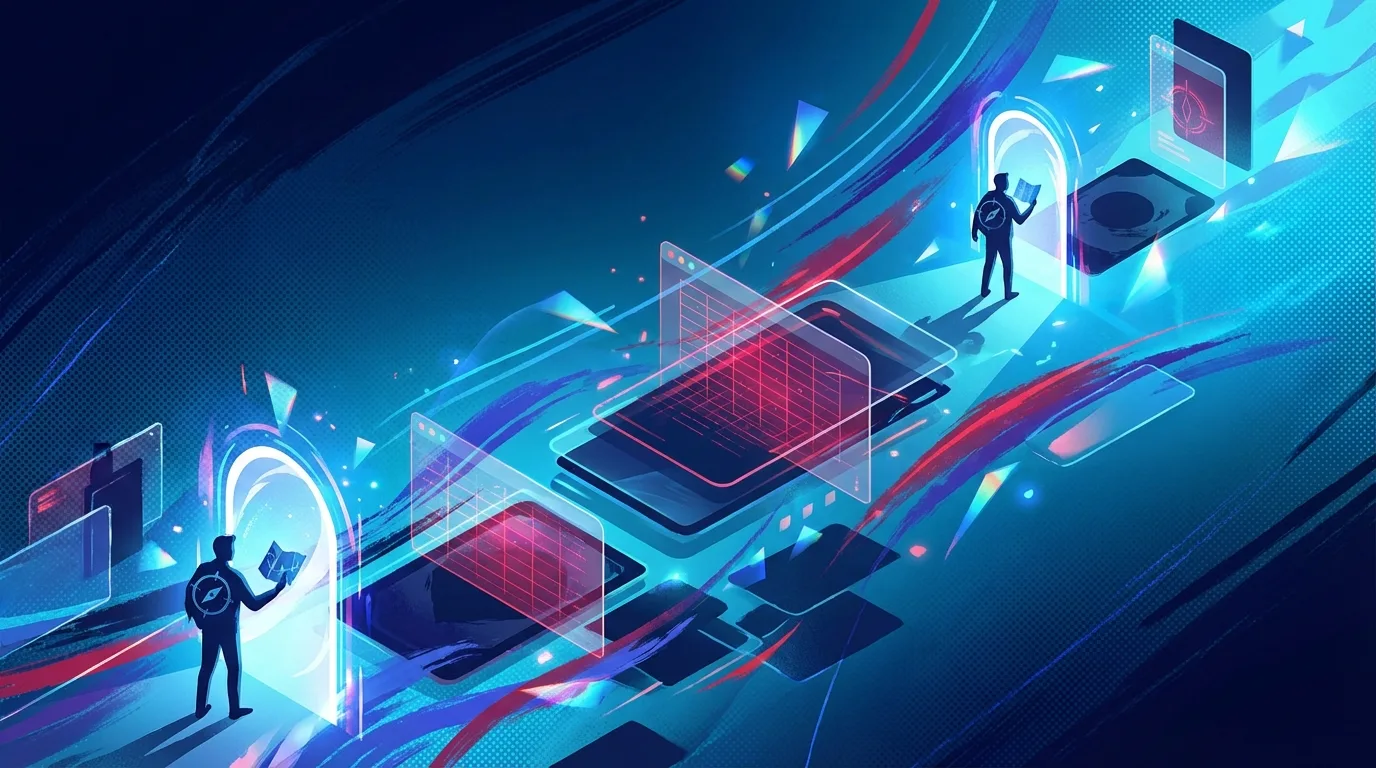 Abstract editorial artwork for One Piece TCG set guides.