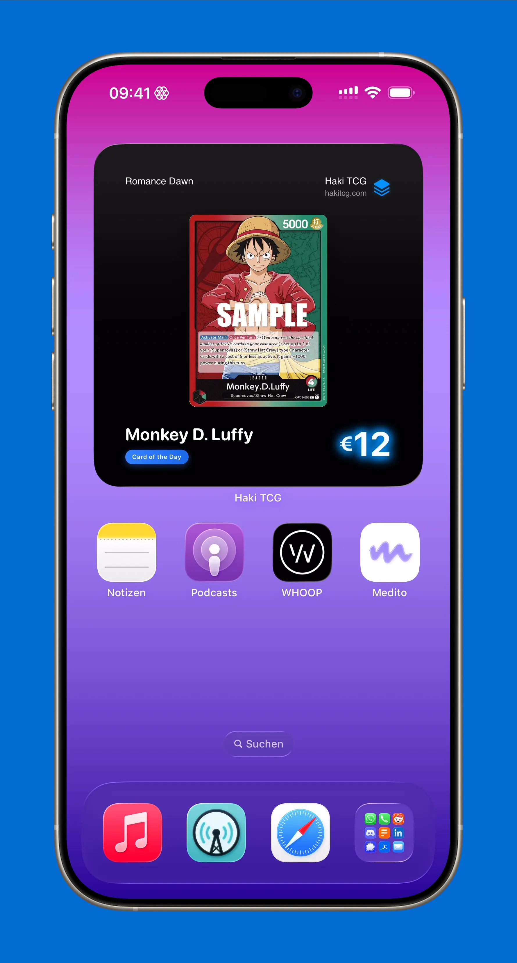 Card of the day widget